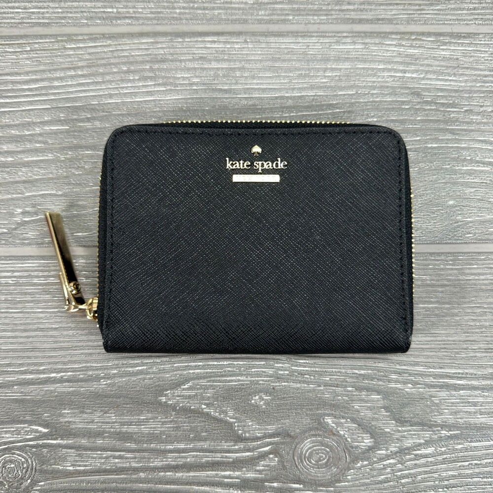Kate Spade New York Cameron Street Lainie Black Coin Purse Zip Around Wallet